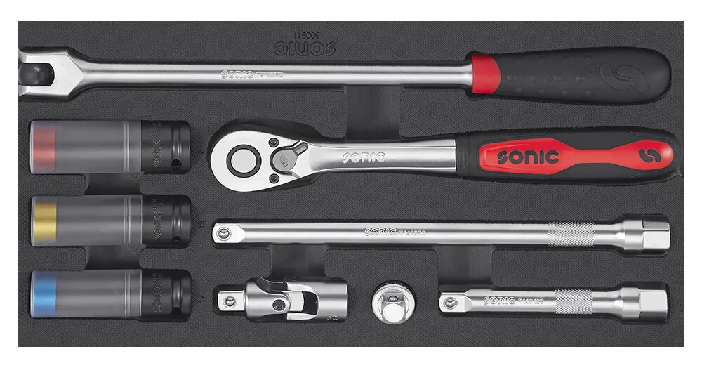 Kombinationssatz 1/2" SFS-S 9-tlg. – Produktbild