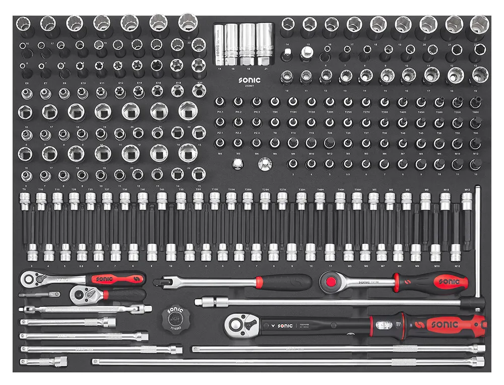 Kombinationssatz 3/8" SFS-XL 228-tlg. – Produktbild
