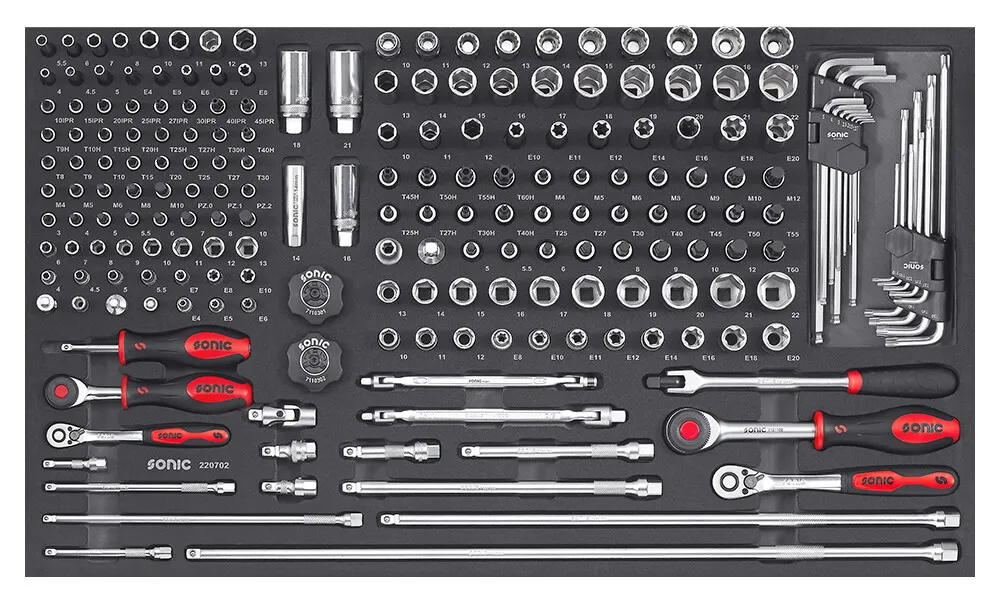 Kombinationssatz 1/4" und 3/8" SFS-L 207-tlg. – Produktbild