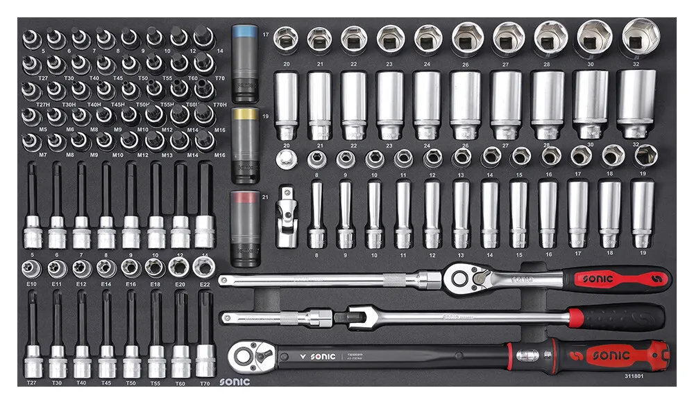 Kombinationssatz 1/2" SFS-L 118-tlg. – Produktbild