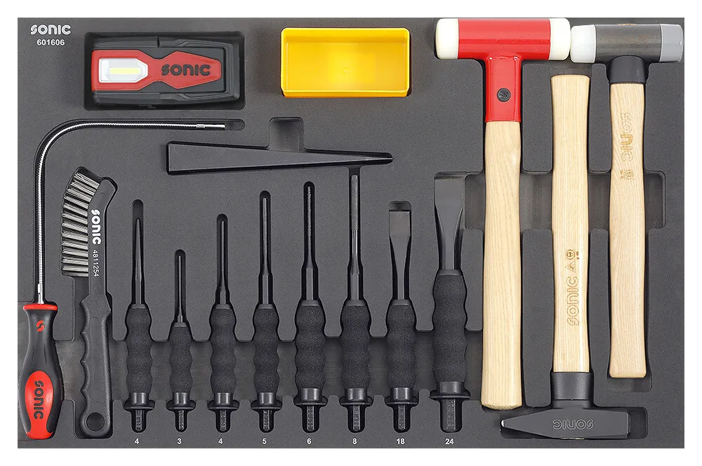 Meißel- und Hammersatz SFS-M 16-tlg. – v2