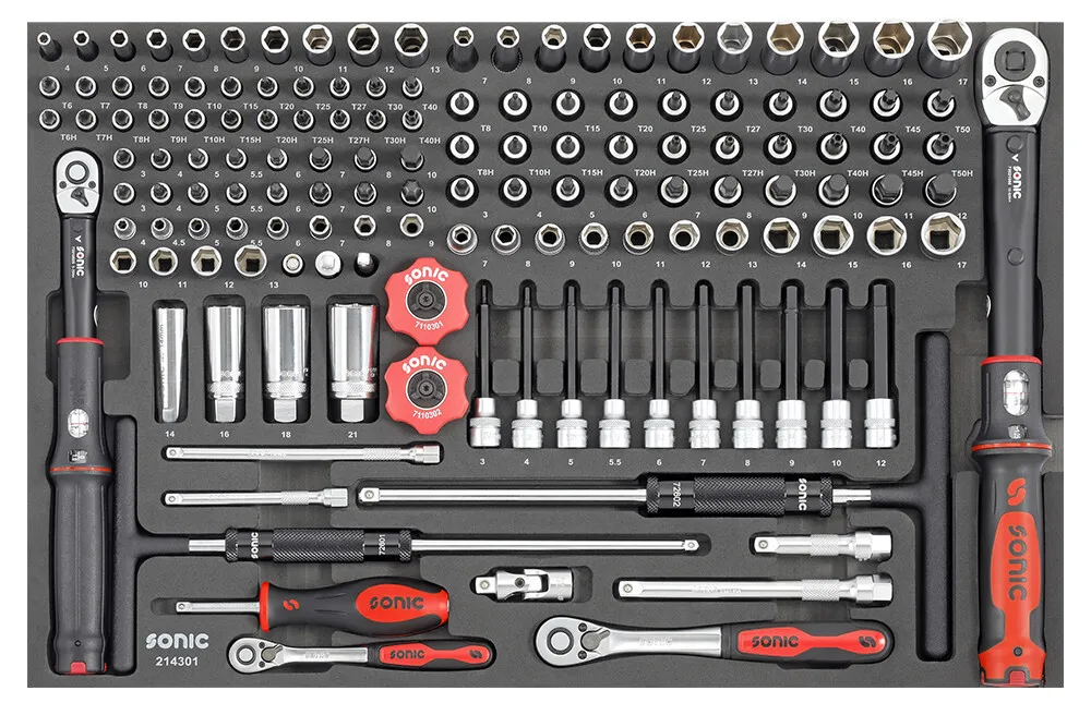 Kombinationssatz 1/4" und 3/8" SFS-M 143-tlg. – Produktbild