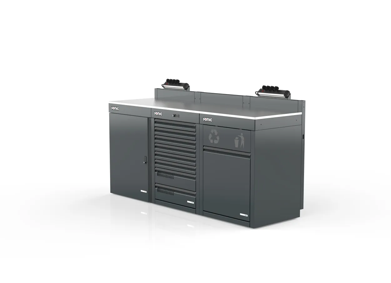 MSS+ Schrankwand halb hoch 2160mm – Produktbild
