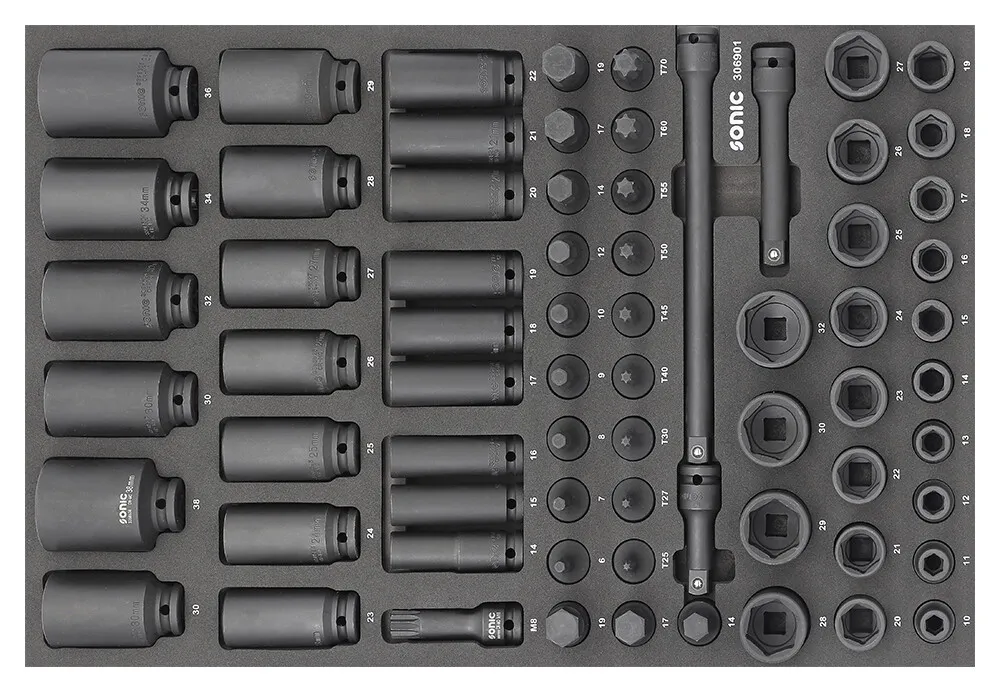 Schlagnusssatz 1/2" SFS-M 69-tlg. – 2020609