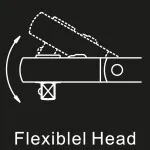 Flexible Ratsche 1/2" 45 Zähne mit Feststellfunktion – flexible head