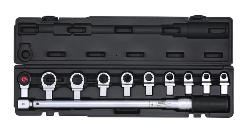 1/2" Drehmomentschlüsselsatz Wechselköpfe 68-340Nm 11-tlg. – Produktbild