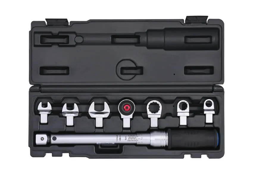 3/8" Drehmomentschlüsselsatz Wechselköpfe 12-60Nm 8-tlg. – Produktbild