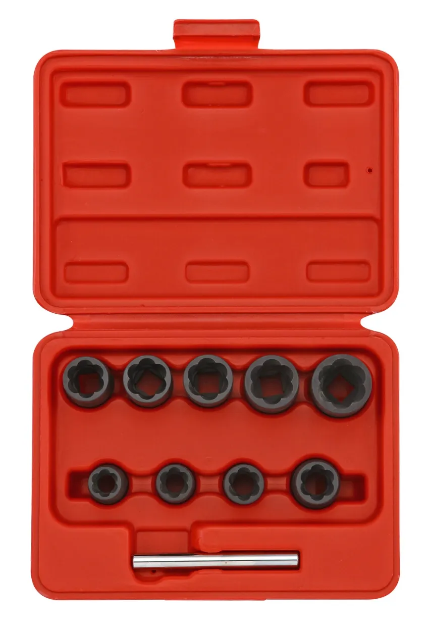 Spiral-Kraft-Stecknuss-Satz 3/8" 10-tlg. – Produktbild