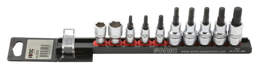 Stecknusssatz 1/4" und 3/8" für VW/Audi Steckleiste 10-tlg. – Produktbild