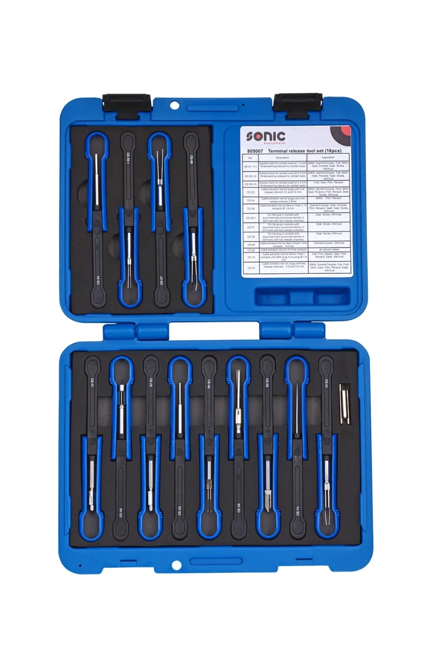 Stecker-Entriegelungswerkzeug-Satz 16-tlg. – Produktbild