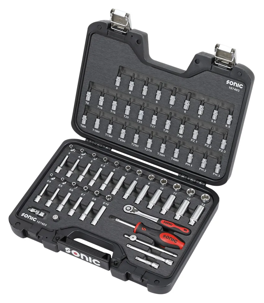 BMCS Stecknuss-Satz 1/4" 74-tlg. – linke Seite v3 20191112
