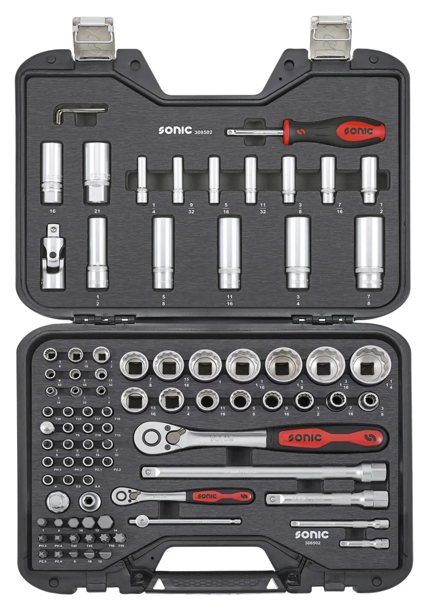 BMCS Stecknuss-Satz 1/4" und 1/2" SAE 85-tlg. – v3 20191112