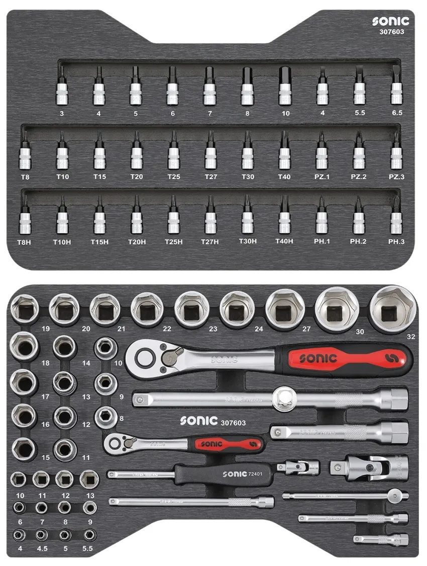BMCS Stecknuss-Satz 1/4" und 1/2" 76-tlg. – sfs v2 20191112