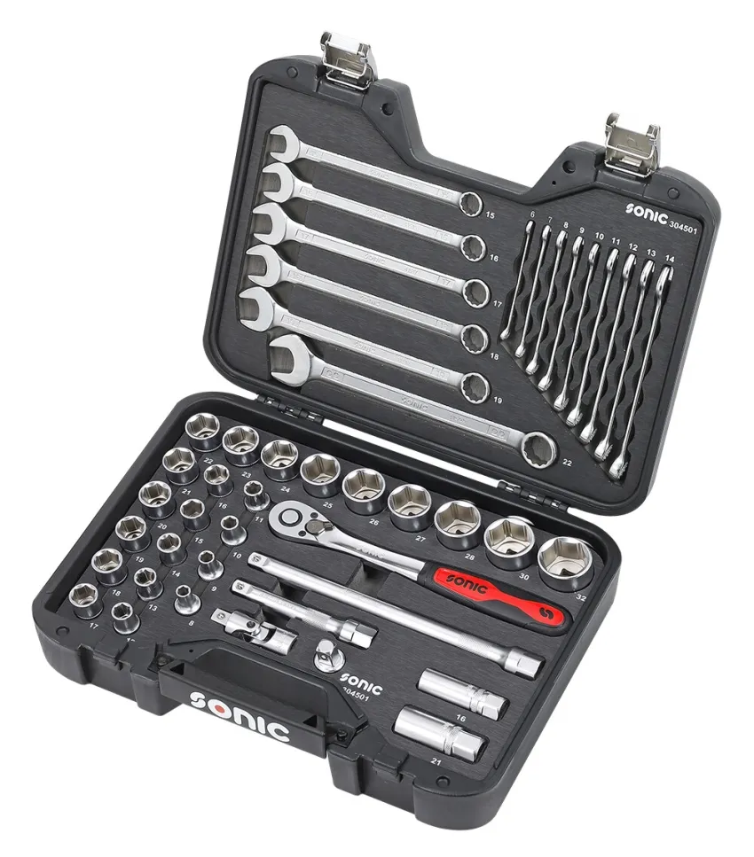BMCS Stecknuss- und Schlüssel-Satz 1/2" 45-tlg. – linke Seite v2 20191112