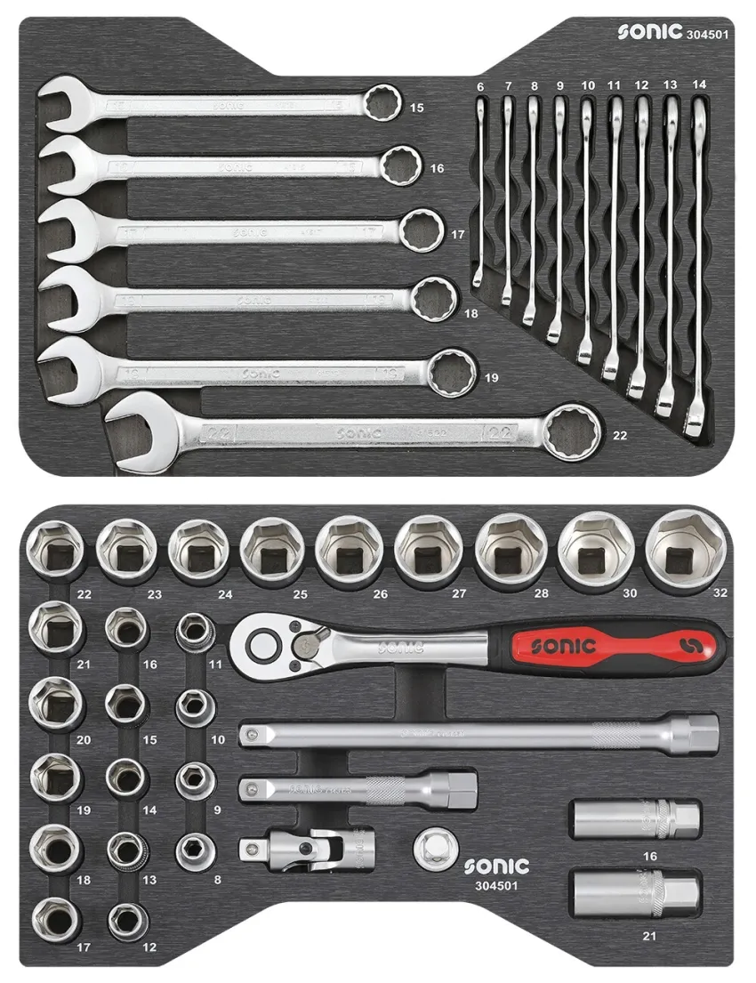 BMCS Stecknuss- und Schlüssel-Satz 1/2" 45-tlg. – sfs v2 20191112