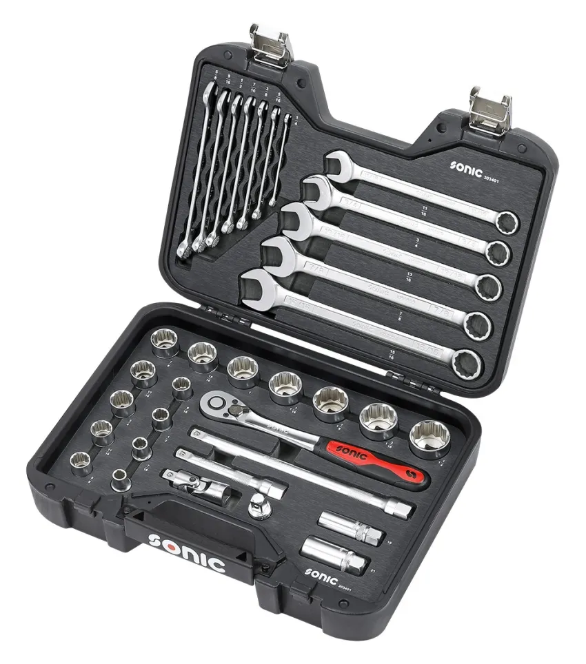 BMCS Stecknuss- und Schlüssel-Satz 1/2" SAE 34-tlg. – linke Seite v2 20191112