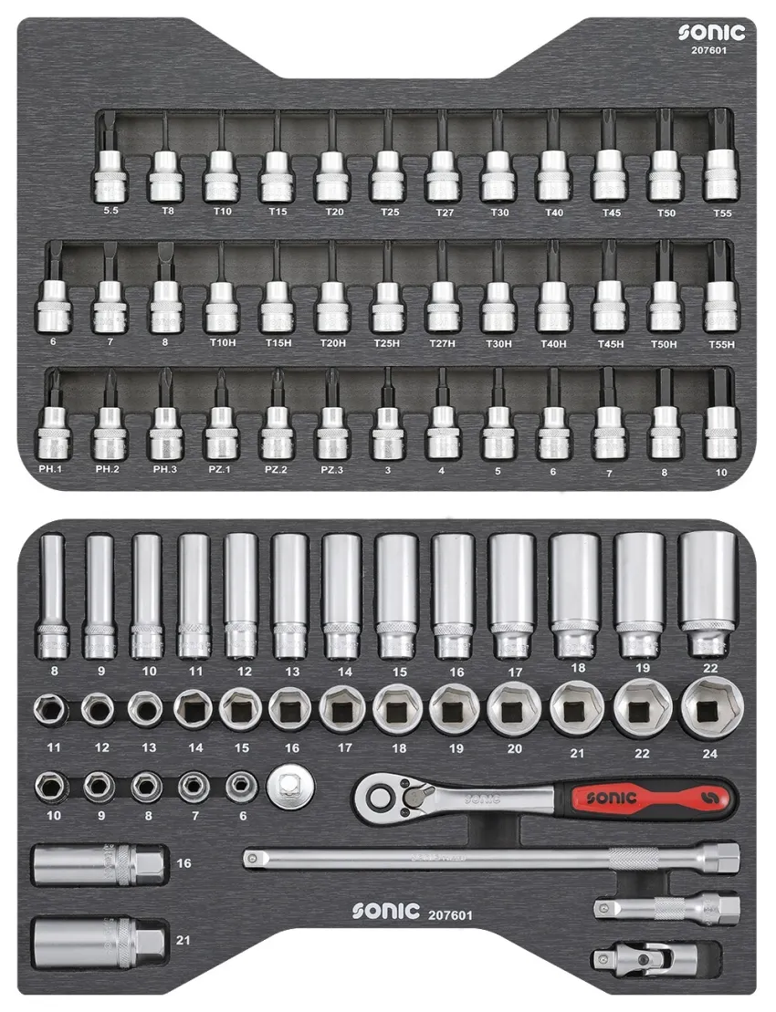 BMCS Stecknuss- und Biteinsatz-Satz 3/8" 76-tlg. – sfs v2 20191112