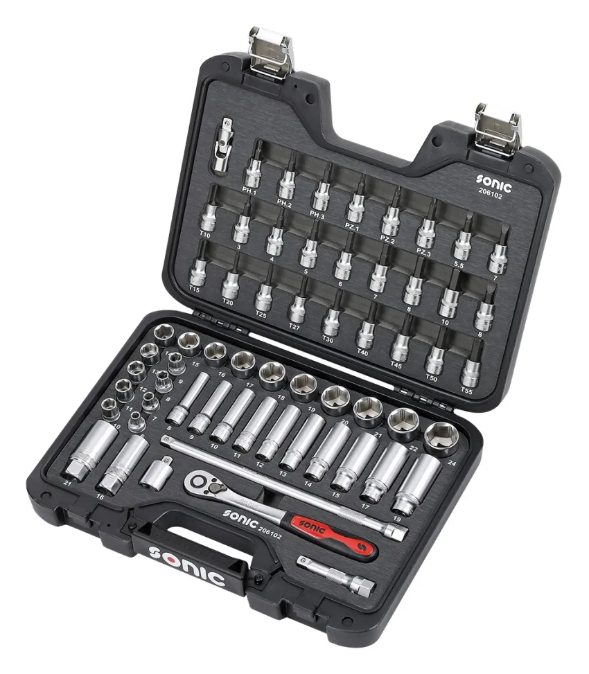 BMCS Stecknuss- und Biteinsatz-Satz 3/8" 61-tlg. – linke Seite v2 20191112