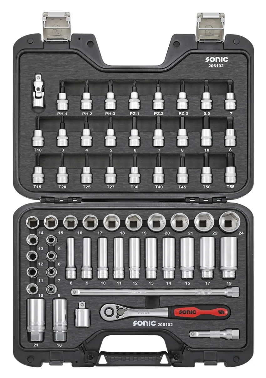 BMCS Stecknuss- und Biteinsatz-Satz 3/8" 61-tlg. – v2 20191112