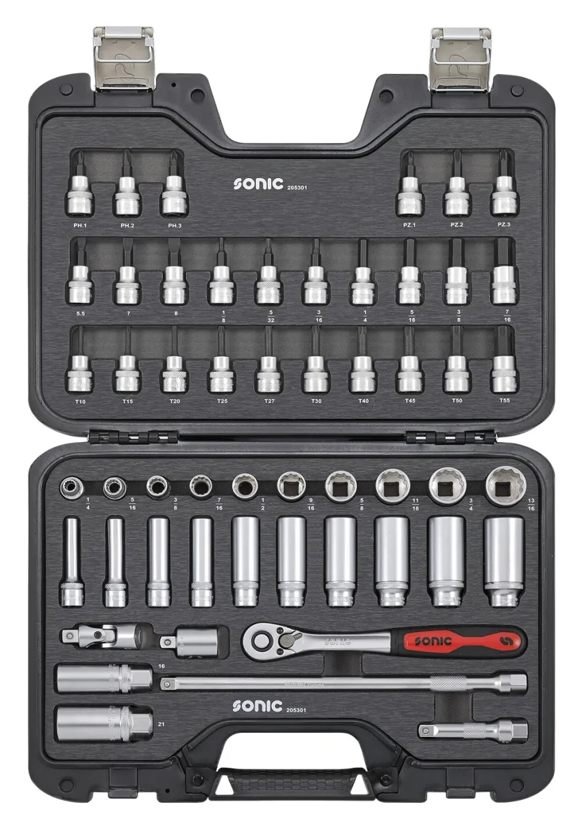BMCS Stecknuss- und Biteinsatz-Satz 3/8" SAE 53-tlg. – v2 20191112