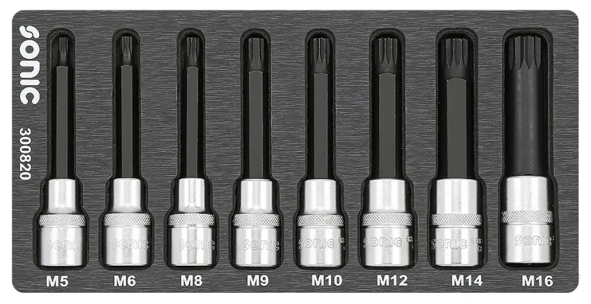 BMCS Biteinsatz-Satz 1/2" Vielzahn 8-tlg. – sfs