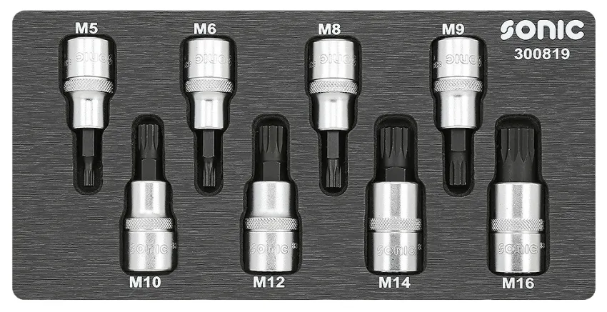 BMCS Biteinsatz-Satz 1/2" Vielzahn 8-tlg. – sfs