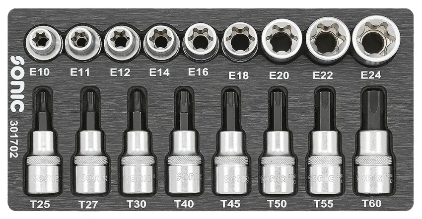 BMCS Biteinsatz-Satz 1/2" TX 17-tlg. – sfs
