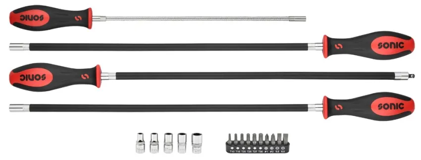 Flexibler Schraubendrehersatz mit Bits 19-tlg. – loose