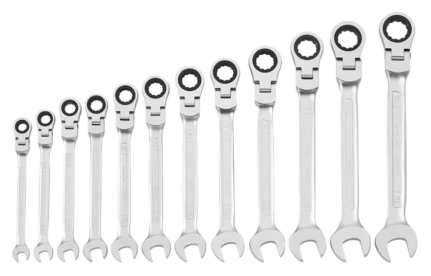 Flexible Ring-Gabelschlüssel Ratschensatz 12-kant 12-tlg. – parts