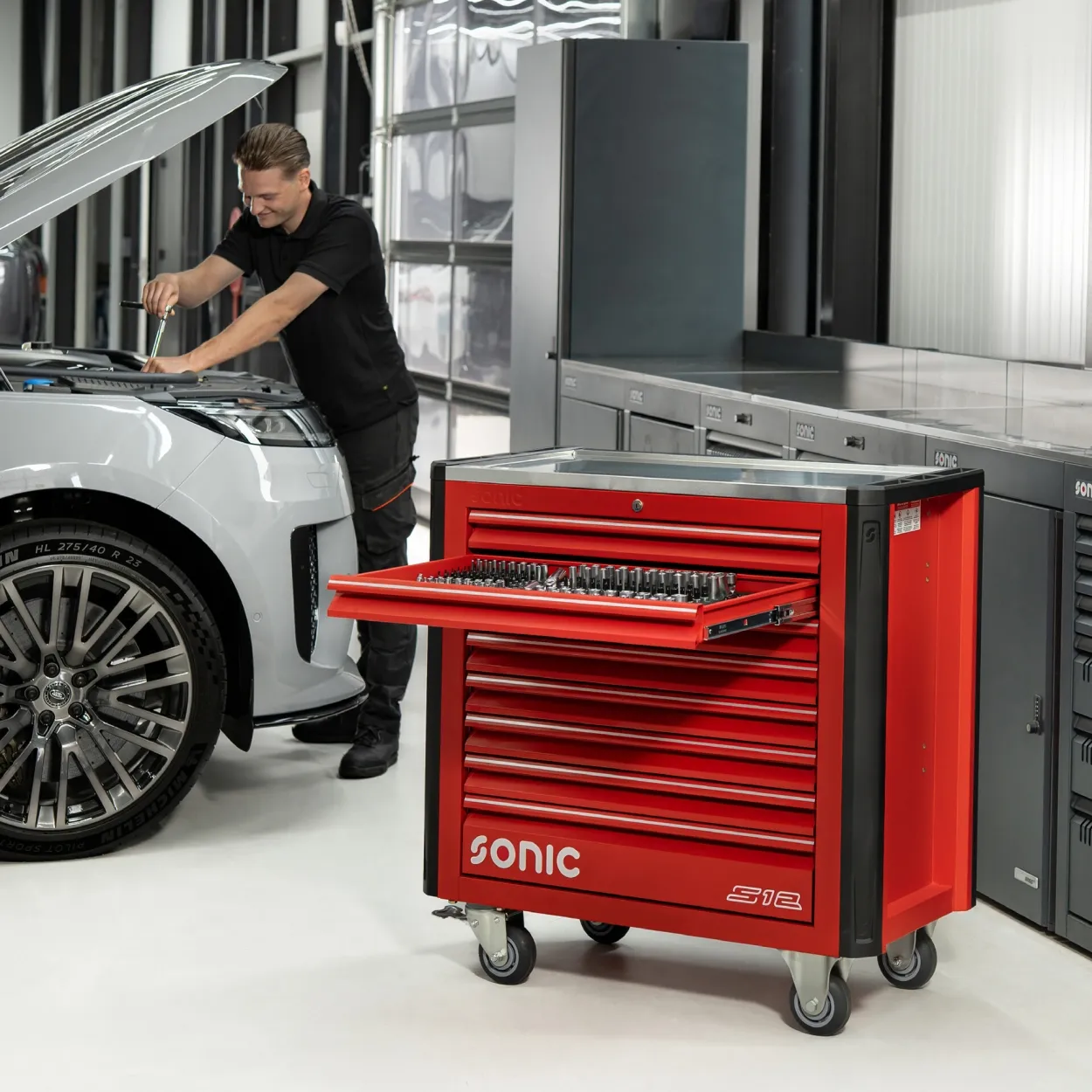 NEXT S12 Werkstattwagen rot 575-tlg. – next s12 red at work