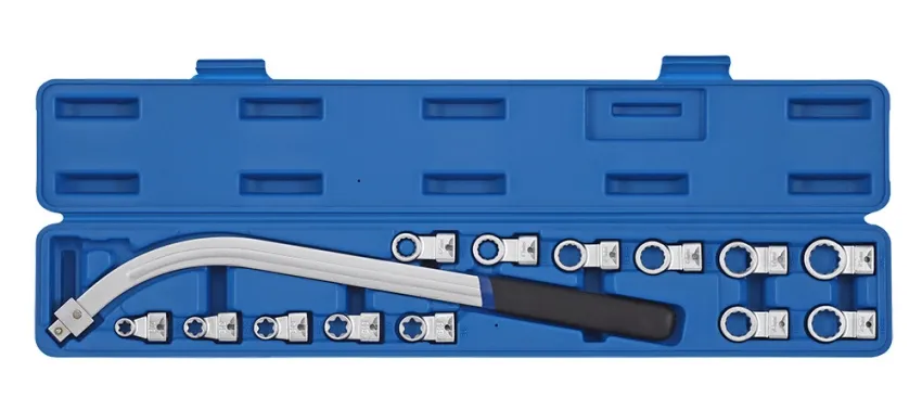 Spannrollenschlüssel-Satz 12-19mm E10-E18 15-tlg. – Produktbild