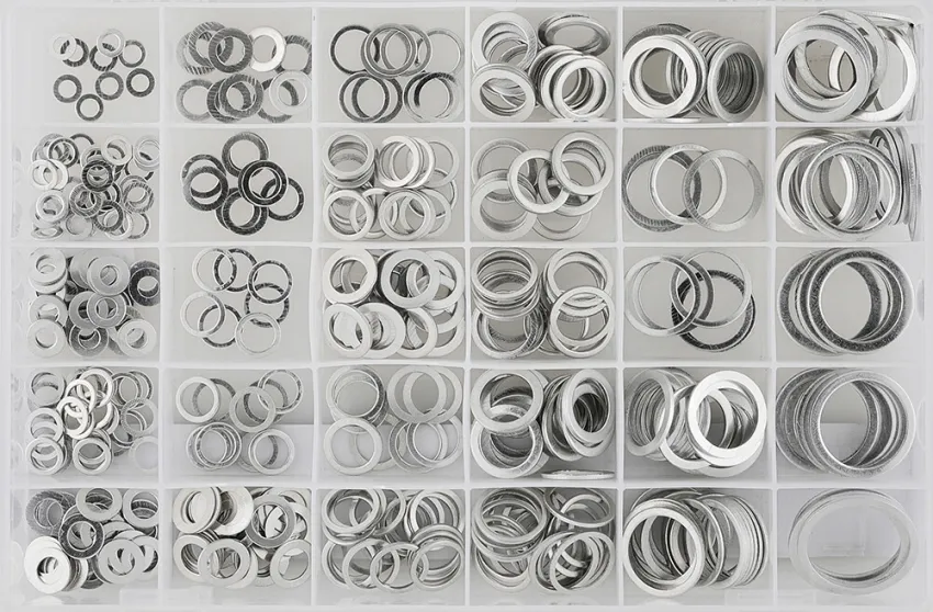 Aluminium Dichtring-Sortiment 300-tlg. – Produktbild