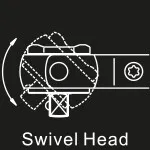 Flexible Ratsche 1/2" 72 Zähne – swivel head