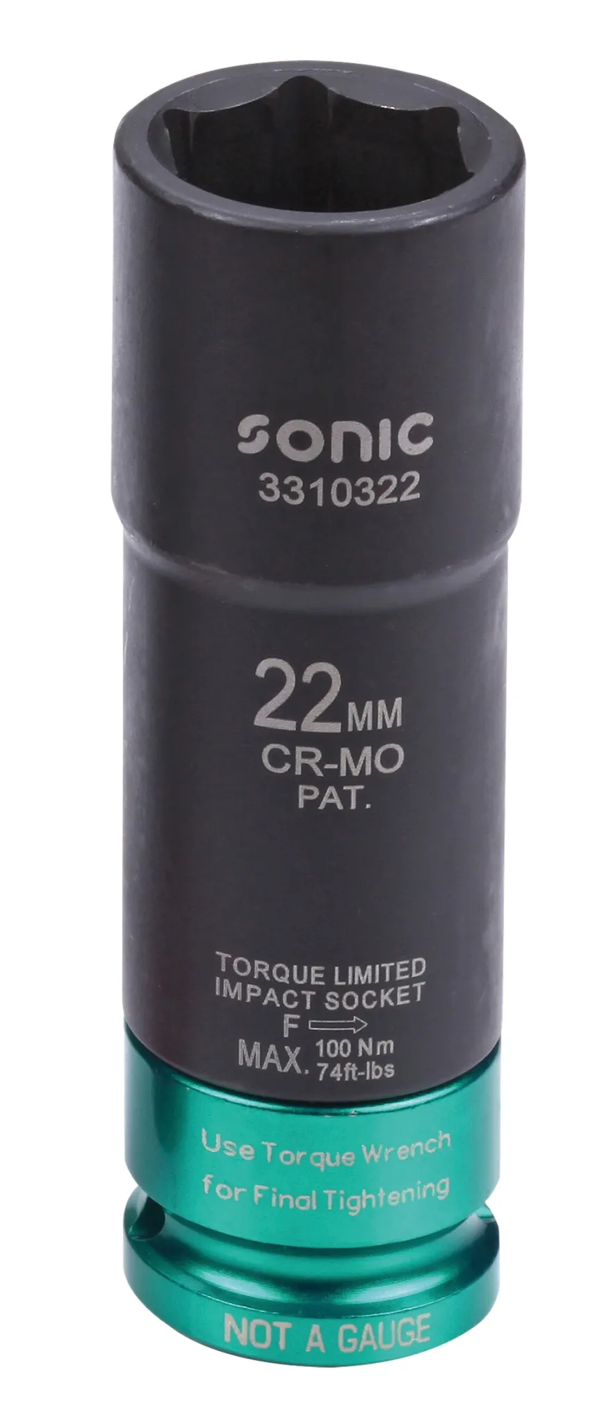 Kraft-Stecknuss drehmomentbegrenzt 1/2" 22mm – Produktbild