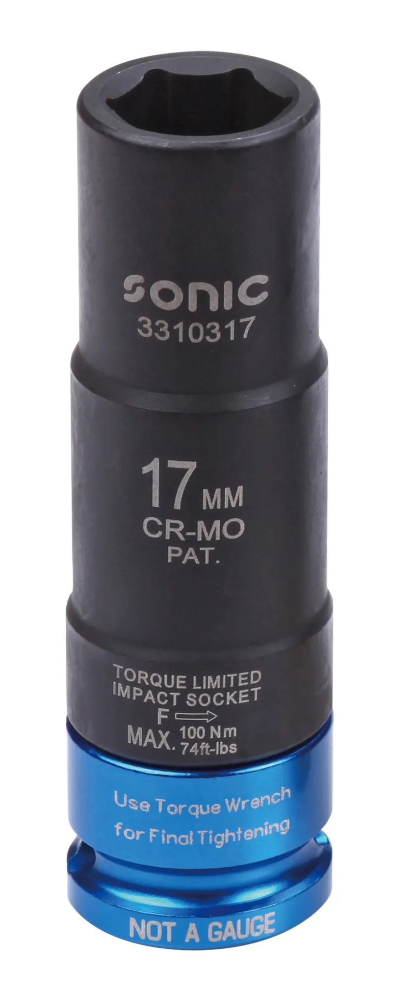 Kraft-Stecknuss drehmomentbegrenzt 1/2" 17mm – Produktbild