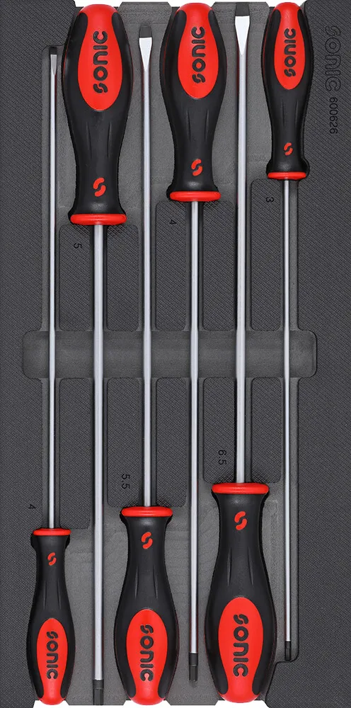 Lange Schraubendrehersatz SFS-S 6-tlg. – Produktbild