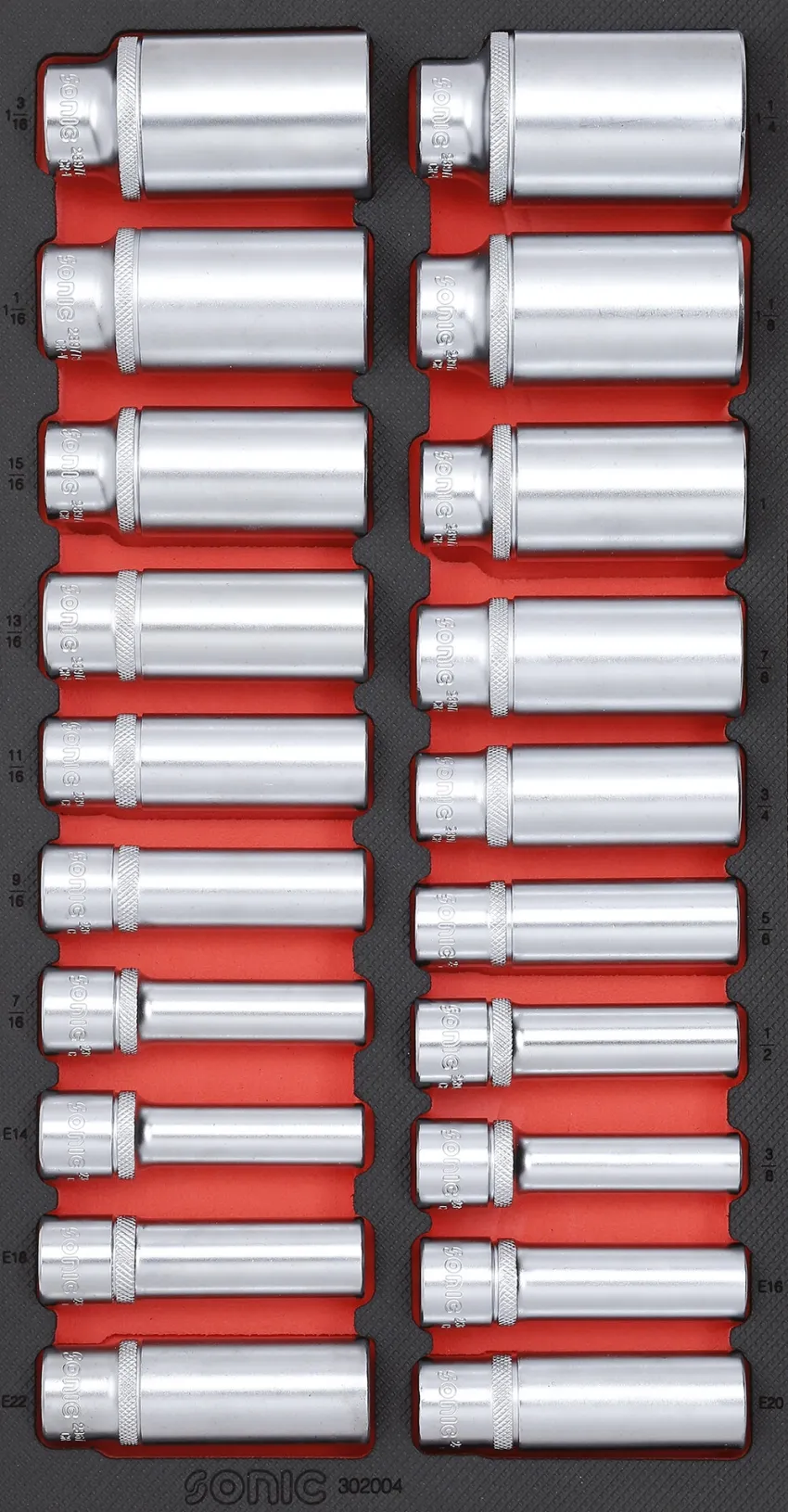 Langnusssatz 1/2" SFS-S SAE 20-tlg. – Produktbild