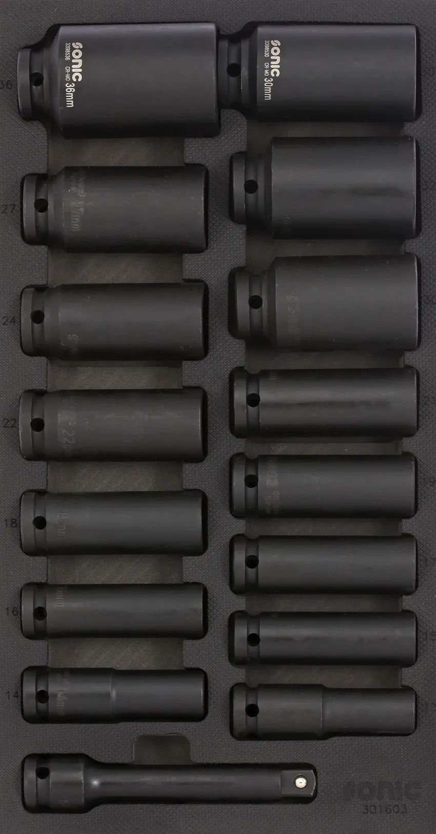 Langnusssatz schlagschrauberfest 1/2" SFS-S 16-tlg. – Produktbild