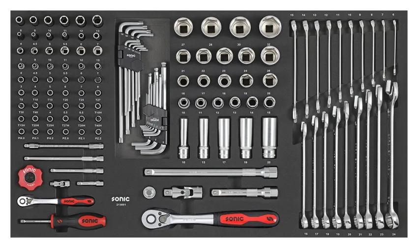 Nuss und Schraubenschlüsselsatz 1/4" und 1/2" SFS-L 130-tlg. – v2 20191112