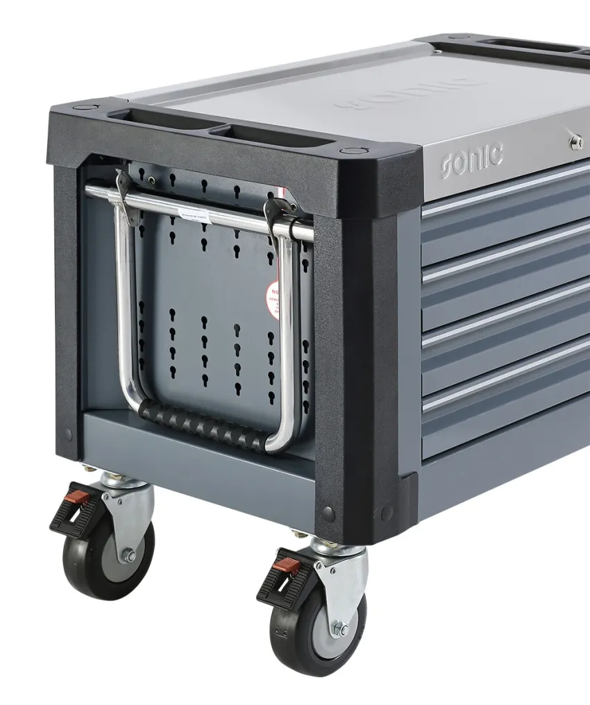 S9 Aufsatzbox mit Rollen 206-tlg. – Griff down