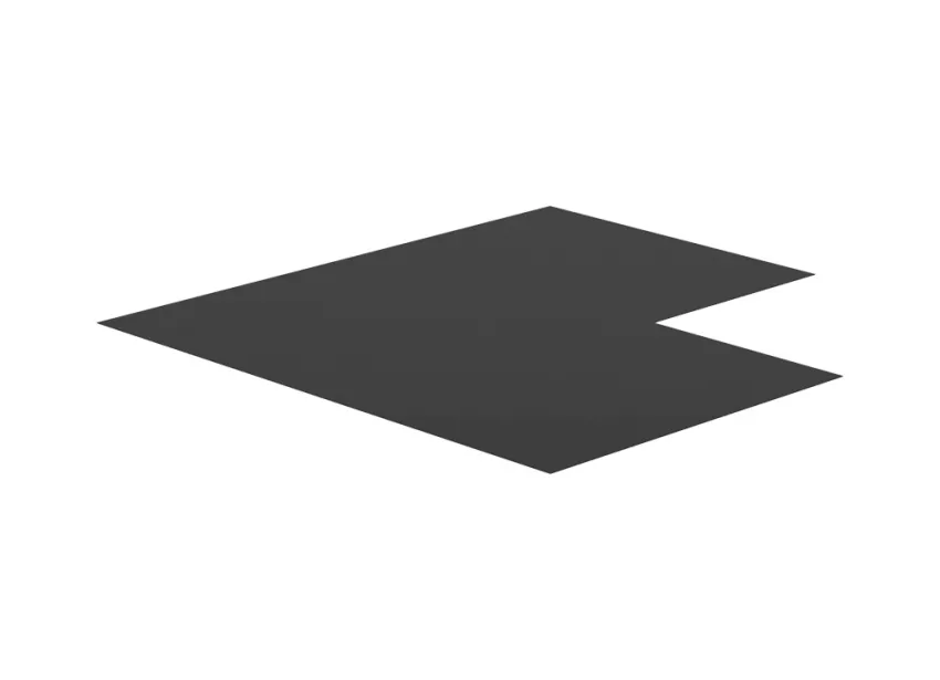 MSS+ Verbundarbeitsplatte Eckschrank 1060x1060x2mm – 01