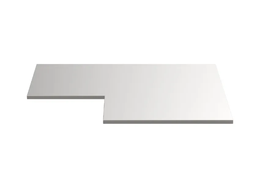 MSS+ Edelstahlarbeitsplatte Eckschrank 1060x1060x20mm – 00