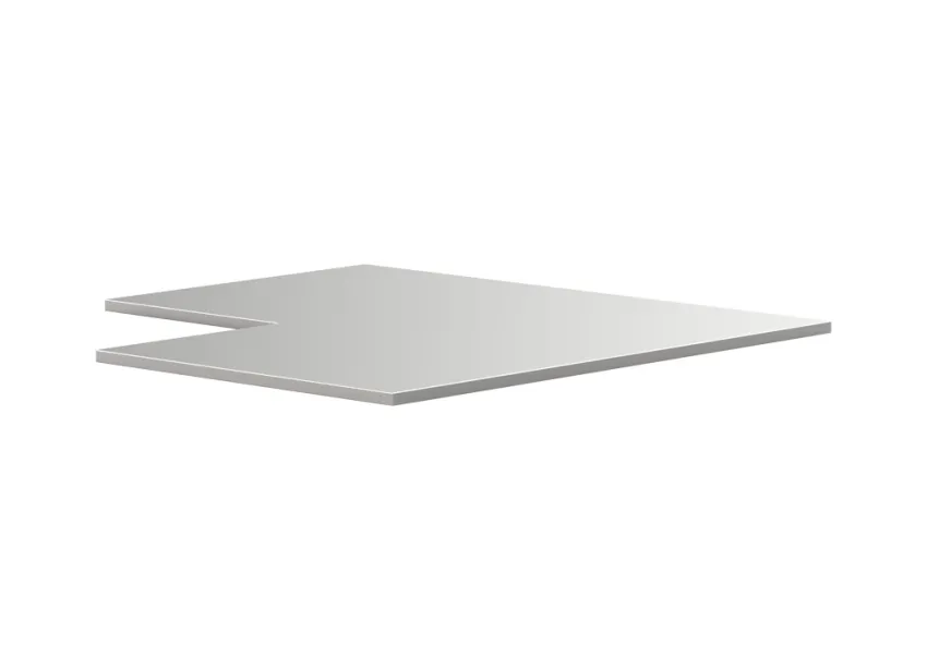 MSS+ Edelstahlarbeitsplatte Eckschrank 1060x1060x20mm – 07