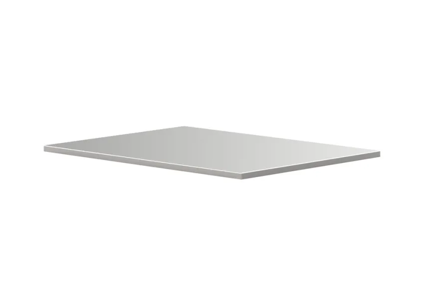 MSS+ Edelstahlarbeitsplatte fahrbarer Schrank 870x660x20mm – 07