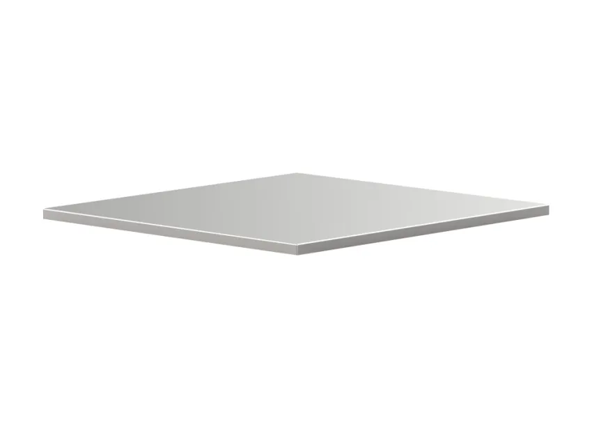MSS+ Edelstahlarbeitsplatte fahrbarer Schrank 700x600x20mm – 07