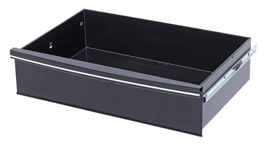 S10 & S13 große Schublade, schwarz, ohne Logo – Produktbild