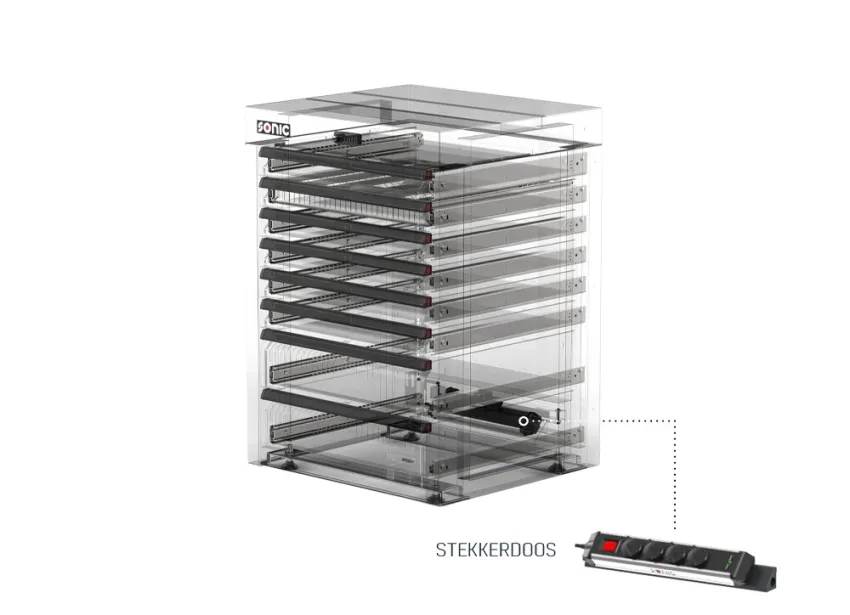 MSS+ Schubladenschrank mit 8 Schubladen 720mm – xray stekkerdoos
