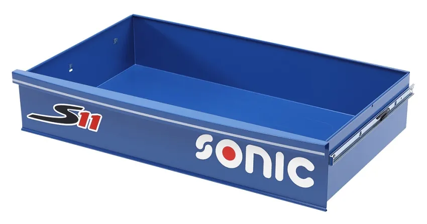 S11 große Schublade, blau, L750 x B435 x H140mm – Produktbild