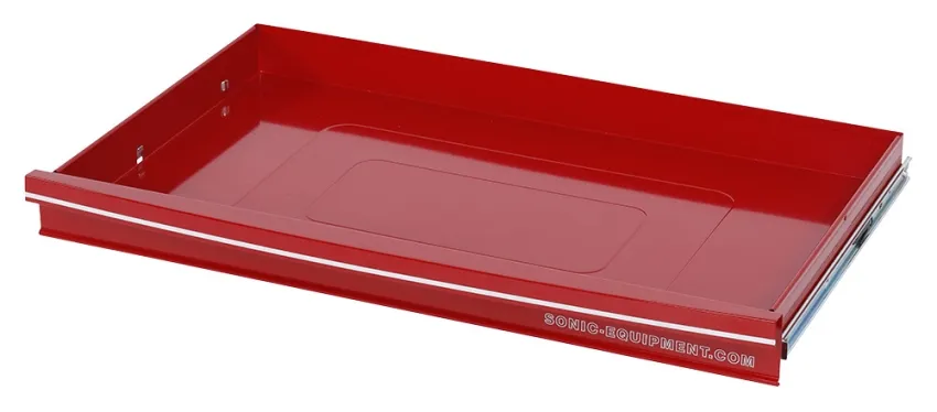 S11 kleine Schublade, rot, L750 x B435 x H60mm – Produktbild