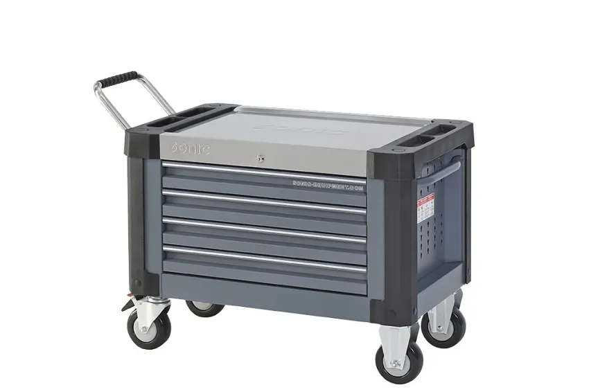 S9 Aufsatzbox leer mit Rollensatz – linke Seite